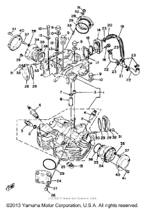 XS650SH Головка цилиндров