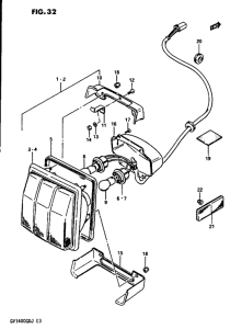 GV1400 Задний комбинированный сигнал
