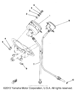 TZ250F Приборы