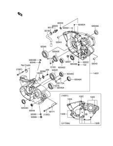 RM-Z250 Картер двигателя