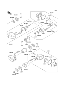 EX500 Поворотники