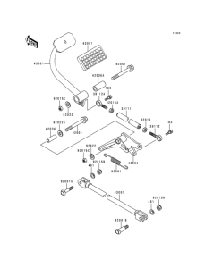KZ1000 Педаль тормоза