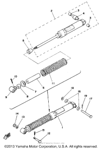 DT125H Задняя подвеска