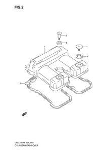DR-Z250 Крышка головки цилиндров