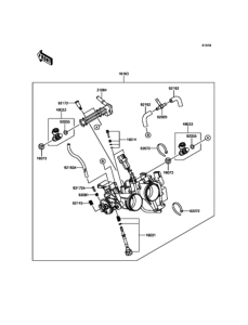 KLE250 スロットル
