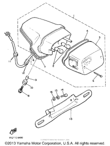 XJ700SC Фонарь