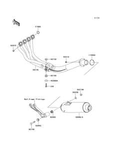 ZX600 Muffler comp
