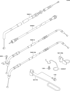 ZL600 Тросы управления