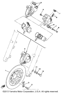 SR500H Передний суппорт