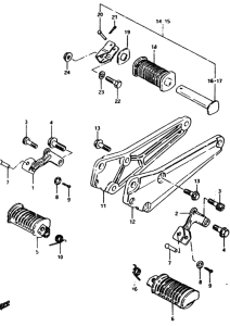 GS450 Подножки