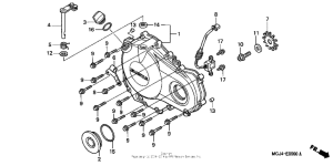CBR900RE Крышка картера правая
