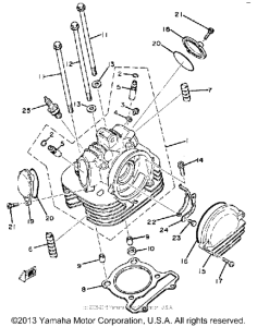 SR250G Головка цилиндров