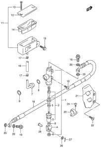 RM125 Задний тормозной цилиндр