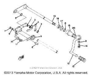 RD400F Переключение скоростей