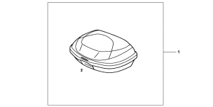 ANF125 Top box 35l black unpainted