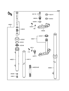 KX60 Передняя вилка