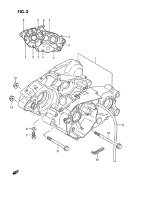 RM80 Картер двигателя