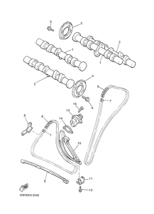 VMX12 Camshaft. chain