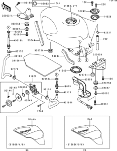 ZX600 Fuel tank(1 / 3)(zx600-e6)