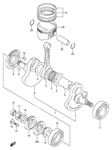 DR250 Вал коленчатый