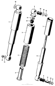CT90 Задние амортизаторы