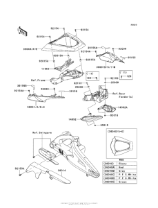 ZX1000 Боковые обтекатели