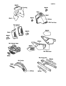 KL650 Наклейки