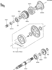 ZX600 Secondary shaft