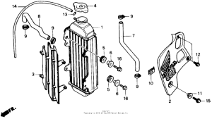 CR80R Radiator 88-89