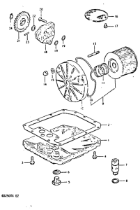 GS250 Масляный насос и фильтр