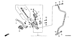 CR500R Передний главный тормозной цилиндр