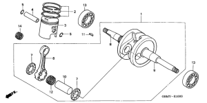 SFX50 Crankshaft / piston