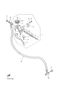 YZF1000R Передний торм. цилиндр 2