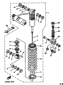 TZ250U Задняя подвеска