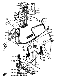 XS1100 Топливный бак