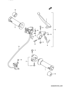 AJ50 Рулевой переключатель
