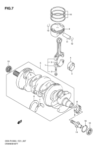 GSX-R1000 Вал коленчатый