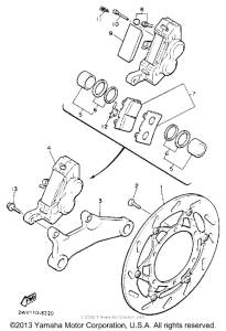 XVZ13DD Задний суппорт