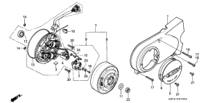 C70Z2 Left crankcase cover /  generator