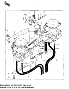 KZ400 Carburetor assy