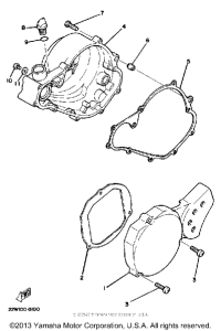YZ80K Боковые крышки