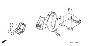 SH50D Floor panel / leg shield
