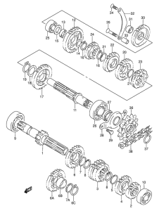 DR250 Трансмиссия