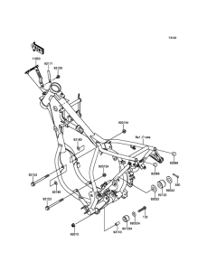 KX65 Крепление двигателя