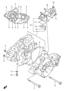 RM80 Картер двигателя