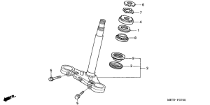 CBF500 (ABS) Траверса нижняя