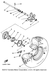 BW350T Переднее колесо