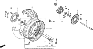 CBR900RR Переднее колесо