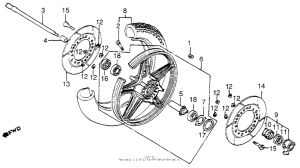 VF1100C Переднее колесо