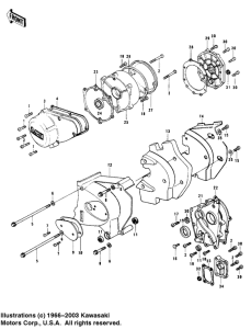 KZ1000 Крышки двигателя